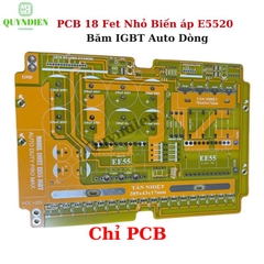 PCB mạch 18 fet IGBT auto nguồn nước (chưa có Dao động)
