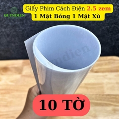 Giấy Phim Cách Điện 1 Mặt Bóng 1 Mặt Xù Dày 0.25mm