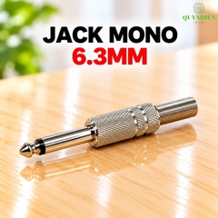 Jack 6.3mm Đực Mono Xi Thường
