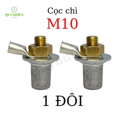 Cọc bình ac quy bằng chì cọc M8 M10 đồng thau giá 01 đôi
