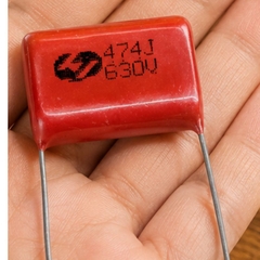 Tụ Kẹo Nâu Đỏ CBB22 474J 630V