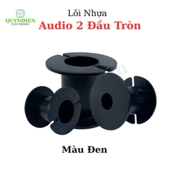 Lõi Nhựa Audio 2 Đầu Tròn Quấn Cuộn Cảm Phân Tần Loa - Màu Đen