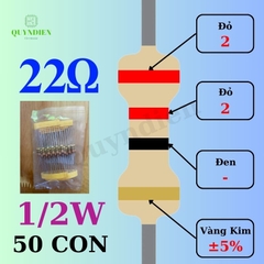 Điện trở Đài Loan 1/2W - 22Ω