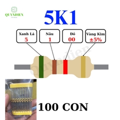 Điện trở Đài Loan 1/4W - 5K1