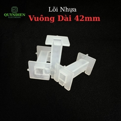 Lõi Nhựa Vuông Dài 42mm Quấn Cuộn Cảm Phân Tần Loa - Màu Trắng Trong