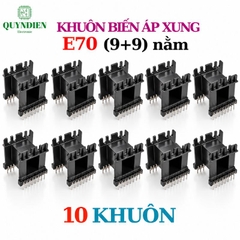 Khuôn Biến Áp Xung EE70 Nằm (9+9 Chân)