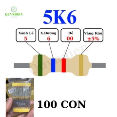 Điện trở Đài Loan 1/4W - 5K6