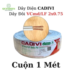 Dây Điện CADIVI Dây Đôi VCmd/LF 2x0.75  – Ruột Đồng Mềm, PVC Chống Cháy