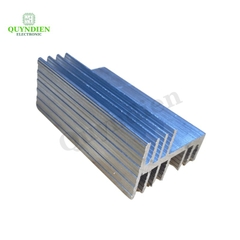 Nhôm tản nhiệt 2 tầng 7 cánh dài 11.5cm nhôm 2 vế 115x44x29mm