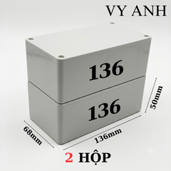 Hộp Nhựa Vy Anh 136x68x50mm Màu Trắng