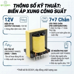 Biến Áp Xung Quấn Mới E3542 Đứng IGBT Cho Máy 4Fet 6Fet
