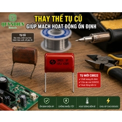 Tụ Kẹo Nâu Đỏ CBB22 105J-630V