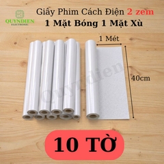 Giấy Phim Cách Điện Trắng 1 Mặt Bóng 1 Mặt Xù Dày 0.2mm