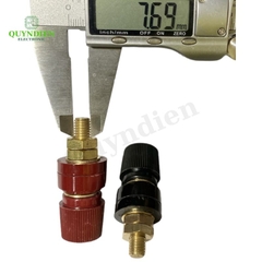 Cọc Đồng M8 Nắp Nhựa Đỏ Đen