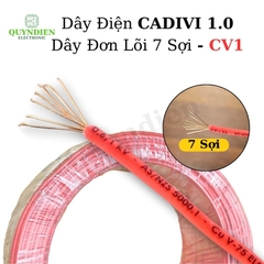 Dây Điện Cadivi 1.0 – Dây Đơn Lõi 7 Sợi CV1 – Dây Cáp Điện, Dây Tiếp Địa, Dây Chống Sét ( CUỘN 100 MÉT)