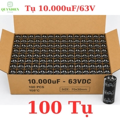 Tụ hóa lọc nguồn 10.000uf - 63v màu đen dùng trong thiết bị âm thanh, nguồn xung, và các mạch điện công suất lớn