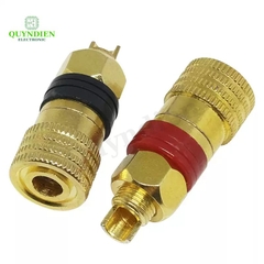 Cọc Đồng M8 Trục 8mm Đỏ Đen