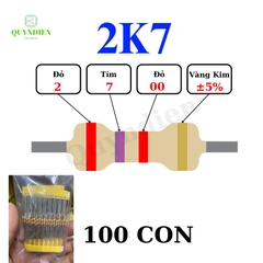 Điện trở Đài Loan 1/4W - 2K7