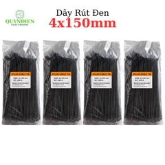 Dây Rút Nhựa Nhiều Kích Cỡ Màu Trắng Đen - Giá Bán 1Kg