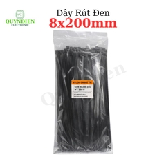 Dây Rút Nhựa Nhiều Kích Cỡ Màu Trắng Đen - Túi 250gram