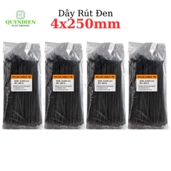 Dây Rút Nhựa Nhiều Kích Cỡ Màu Trắng Đen - Giá Bán 1Kg