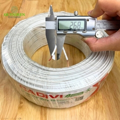 Dây Điện CADIVI Dây Đôi VCmd/LF 2x0.75  – Ruột Đồng Mềm, PVC Chống Cháy