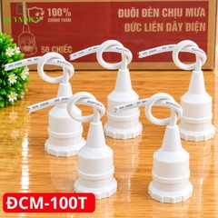 Đuôi Đèn Chịu Mưa Đúc Liền Dây Ren Nhựa ĐCM-100 SOPOKA