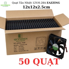 Quạt Tản Nhiệt Không Chổi Than DC 12V 0.28A 120x120x25mm Vuông Làm Mát Tủ Điện, Nguồn, Máy In 3D, PC
