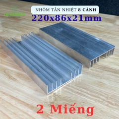 Nhôm Tản Nhiệt 8 Cánh Lớn 220x86x21mm