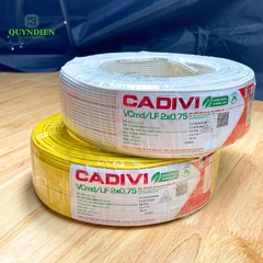 Dây Điện CADIVI Dây Đôi VCmd/LF 2x0.75  – Ruột Đồng Mềm, PVC Chống Cháy