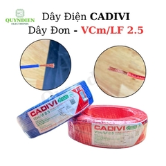 Dây điện đơn mềm Cadivi VCm-2.5 450/750V Truyền Tải Điện Ổn Định
