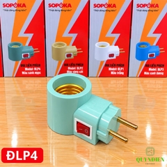 Đuôi Liền Phích Cắm Có Công Tắc E27 SOPOKA