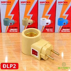 Đuôi Liền Phích Cắm Có Công Tắc E27 SOPOKA
