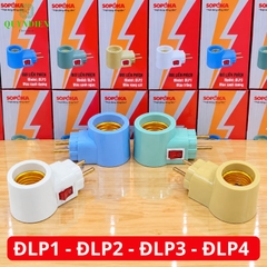 Đuôi Liền Phích Cắm Có Công Tắc E27 SOPOKA