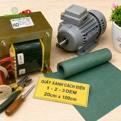Giấy Xanh Cách Điện 2 Mặt Xù Dày 0.1mm