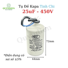 Tụ Đề Máy Bơm Nước 25uF 450V Tụ Kapa Tinh Chi
