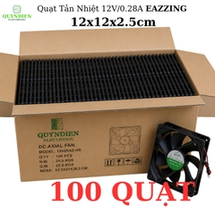 Quạt Tản Nhiệt Không Chổi Than DC 12V 0.28A 120x120x25mm Vuông Làm Mát Tủ Điện, Nguồn, Máy In 3D, PC