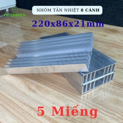 Nhôm Tản Nhiệt 8 Cánh Lớn 220x86x21mm