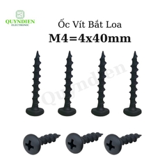 Ốc Vít M4x40mm Taiwan Ren Thưa Nhọn - Túi 1kg