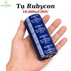 Tụ hóa lọc nguồn Rubycon 80v 10.000uf dùng trong thiết bị âm thanh, nguồn xung