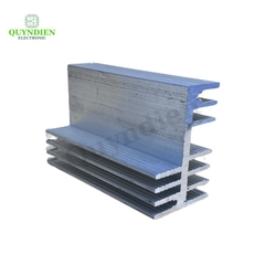 Nhôm tản nhiệt 2 tầng 7 cánh dài 11.5cm nhôm 2 vế 115x44x29mm