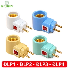 Đuôi Liền Phích Cắm Có Công Tắc E27 SOPOKA