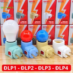 Đuôi Liền Phích Cắm Có Công Tắc E27 SOPOKA