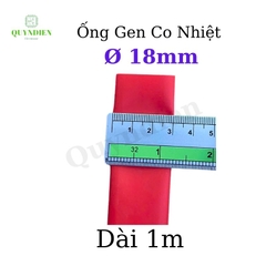Gen co nhiệt size 18mm màu đỏ
