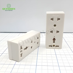 Ổ Cắm điện 3 Cửa Có Nắp Che An Toàn E15N
