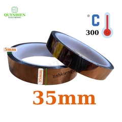 Băng dính màu Nâu chịu nhiệt tốt chất lượng cao 300℃ size 35mm