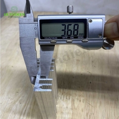 Nhôm tản nhiệt 2 tầng 7 cánh dài 11.5cm nhôm 2 vế 115x44x29mm