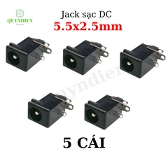Jack, Giắc sạc DC 5.5x2.5mm Loại chân cắm