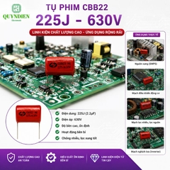 Tụ Kẹo Nâu Đỏ CBB22 225J 630V