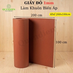 Giấy Cách Điện Làm Khuôn Biến Áp Dày 1mm Màu Đỏ